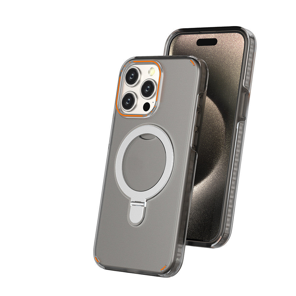 New Color Magnetic Stand Phone Case with Stand Holder Suitable for Magesafe Magnetic Transparent Wireless Charging Phone Case