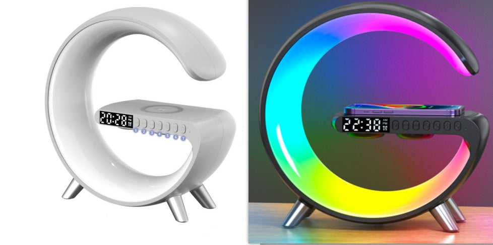 全新智慧 G 型 藍芽LED 燈無線充電器氛圍燈軟體控制適用於臥室家居裝飾