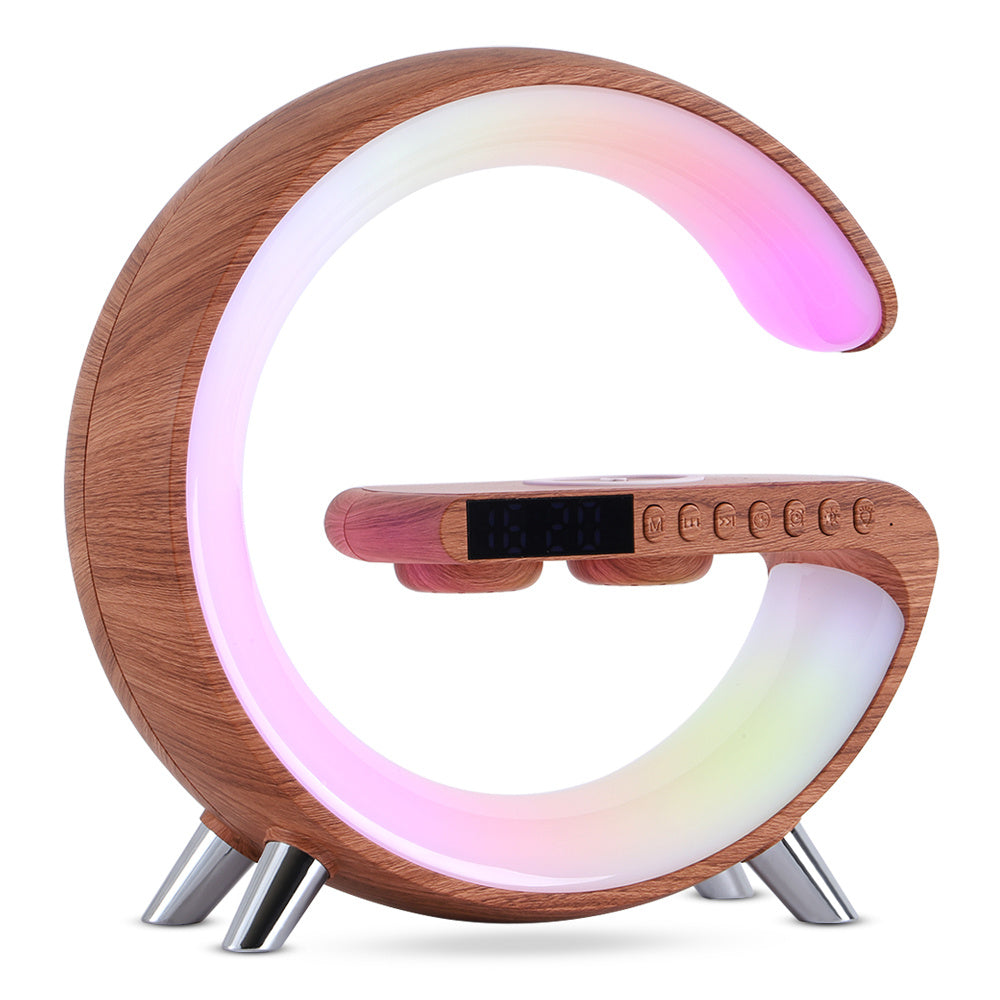 全新智慧 G 型 藍芽LED 燈無線充電器氛圍燈軟體控制適用於臥室家居裝飾