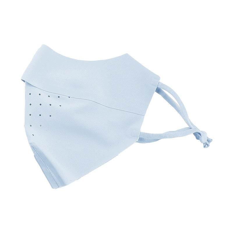 Facekini full face sunscreen mask breathable thin ice silk
