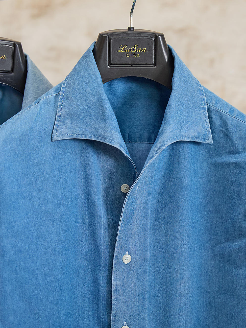 British Fashion Men's Casual Gentleman Denim Long Sleeve Shirt